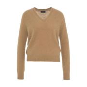 Luxe Angora Bruin Gebreid Aw24 Roberto Collina , Brown , Dames