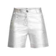 Metallic Chino Shorts DNM Pure , Yellow , Dames