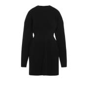 Zwarte Zandloper Jurk Dameskleding Balenciaga , Black , Dames