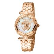 Dames Roestvrijstalen Analoge Horloge Roberto Cavalli , Yellow , Dames