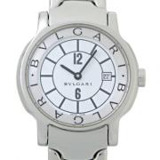 Pre-owned Stainless Steel watches Bvlgari Vintage , White , Dames