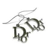 Pre-owned Metal earrings Dior Vintage , Gray , Dames