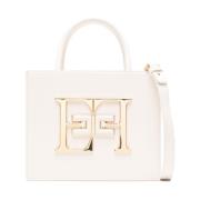 Witte Faux Leren Schoudertas Elisabetta Franchi , White , Dames