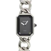 Pre-owned Stainless Steel watches Chanel Vintage , Black , Heren