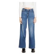 Blauwe Jeans met Rits Guess , Blue , Dames