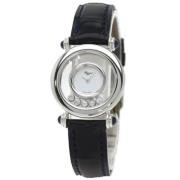 Pre-owned Leather watches Chopard Pre-owned , White , Dames