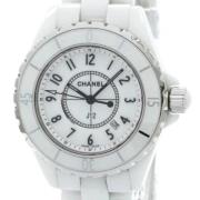 Pre-owned Stainless Steel watches Chanel Vintage , White , Heren