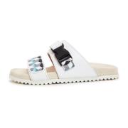 Witte platte zool Mules Meredith Cesare Gaspari , White , Dames