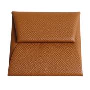 Pre-owned Leather wallets Hermès Vintage , Brown , Dames