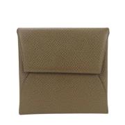 Pre-owned Leather wallets Hermès Vintage , Green , Dames