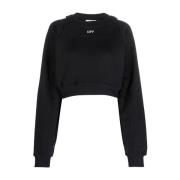 Zwarte Sweatshirt Aw23 Damesmode Off White , Black , Dames