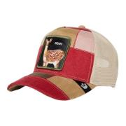 Rode Ree Patchwork Trucker Cap Goorin Bros , Multicolor , Heren