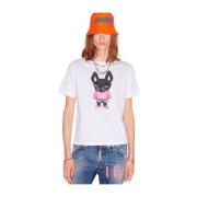 Witte Hilde Tee - Blanco Dsquared2 , White , Dames