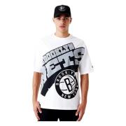 NBA Nets Wit T-shirt New Era , White , Heren