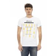 Korte Mouw Ronde Hals T-Shirt Trussardi , White , Heren