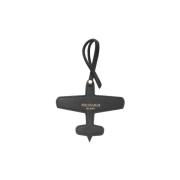 Leren Dames Sleutelhanger Accessoires Trussardi , Black , Unisex