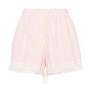 Roze Bloemen Handdoek Shorts Zimmermann , Pink , Dames