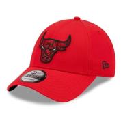 Rode Bulls Marmer Infill Pet New Era , Red , Heren