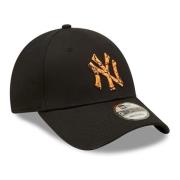 Zwarte Yankees Marmer Infill Pet New Era , Black , Heren