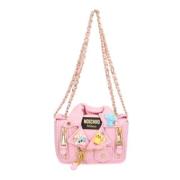 Pre-owned Fabric shoulder-bags Moschino Pre-Owned , Pink , Dames