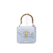 Trendy Lichtblauwe Crossbody Tas met Logo Voering Baldinini , Blue , D...