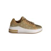 Beige Sneaker met Borduursel en Logo Laura Biagiotti , Beige , Dames