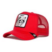 Rode Wasbeer Bandit Trucker Cap Goorin Bros , Red , Heren