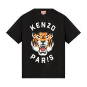 T-shirt met print Kenzo , Black , Heren