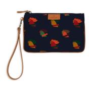 Blauwe Haan Motief Unisex Pouch Gallo , Multicolor , Dames