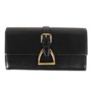 Pre-owned Leather wallets Ralph Lauren Pre-owned , Black , Dames