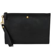 Pre-owned Leather clutches Gucci Vintage , Black , Heren