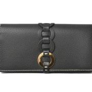 Pre-owned Leather wallets Chloé Pre-owned , Black , Dames