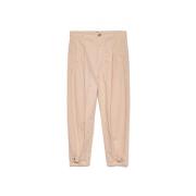 Stijlvolle Broeken voor Vrouwen Gaëlle Paris , Beige , Dames