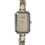 Pre-owned Stainless Steel watches Chanel Vintage , Beige , Dames