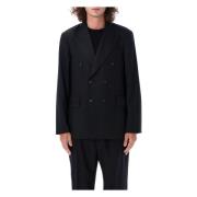 Zwarte Wollen Blazer Peak Revers Our Legacy , Black , Heren