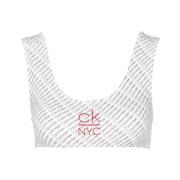 Mouwloze Top Calvin Klein , White , Dames