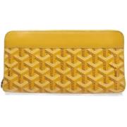 Pre-owned Fabric wallets Goyard Vintage , Yellow , Dames