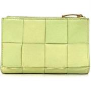 Pre-owned Leather wallets Bottega Veneta Vintage , Green , Dames