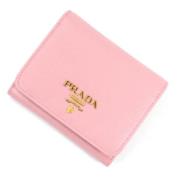 Pre-owned Leather wallets Prada Vintage , Pink , Dames