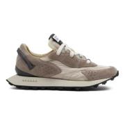 Splitleren Sneakers in Taupe RUN OF , Beige , Heren