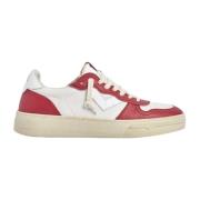 Lage Sneakers 4B12 , Red , Heren