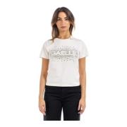 Korte Mouw T-shirt Gaëlle Paris , White , Dames