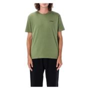 Windy Arrow Slim T-Shirt Off White , Green , Heren