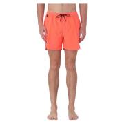 Korte elastische taille zwembroek Sundek , Orange , Heren