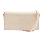 Pre-owned Leather wallets Bvlgari Vintage , White , Dames