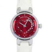 Pre-owned Stainless Steel watches Louis Vuitton Vintage , Red , Dames