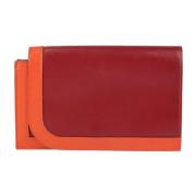 Pre-owned Leather wallets Hermès Vintage , Red , Dames