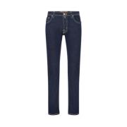 Beperkte oplage Denim Jeans met ruwe blauwe stiksels Jacob Cohën , Blu...