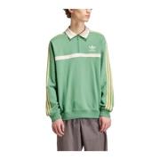 Stijlvolle Collared Sweatshirt Adidas , Green , Heren