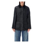 Klassieke Beadnell Waxjas Zwart Barbour , Black , Dames